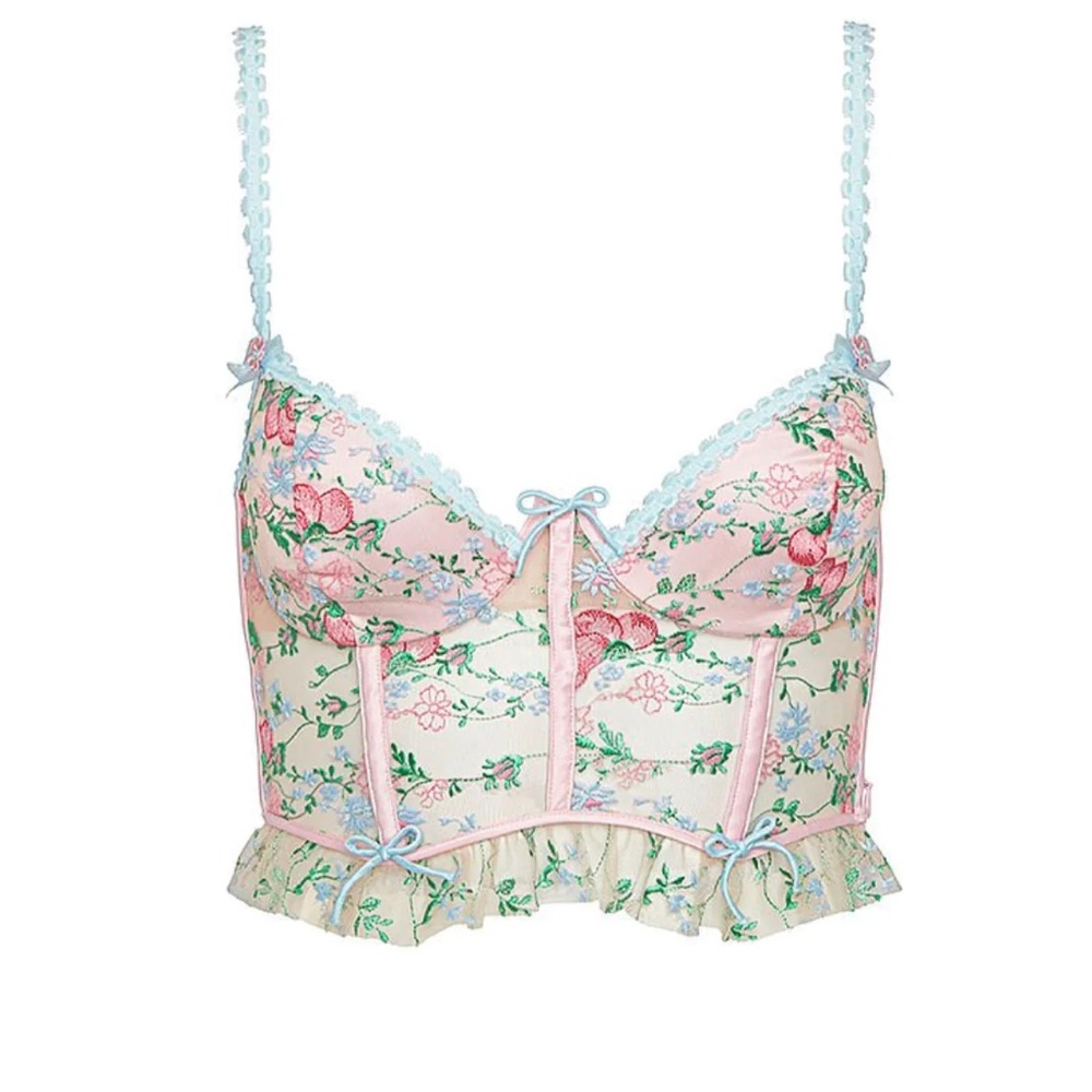 FOR LOVE & LEMONS Swaying Rose Bustier